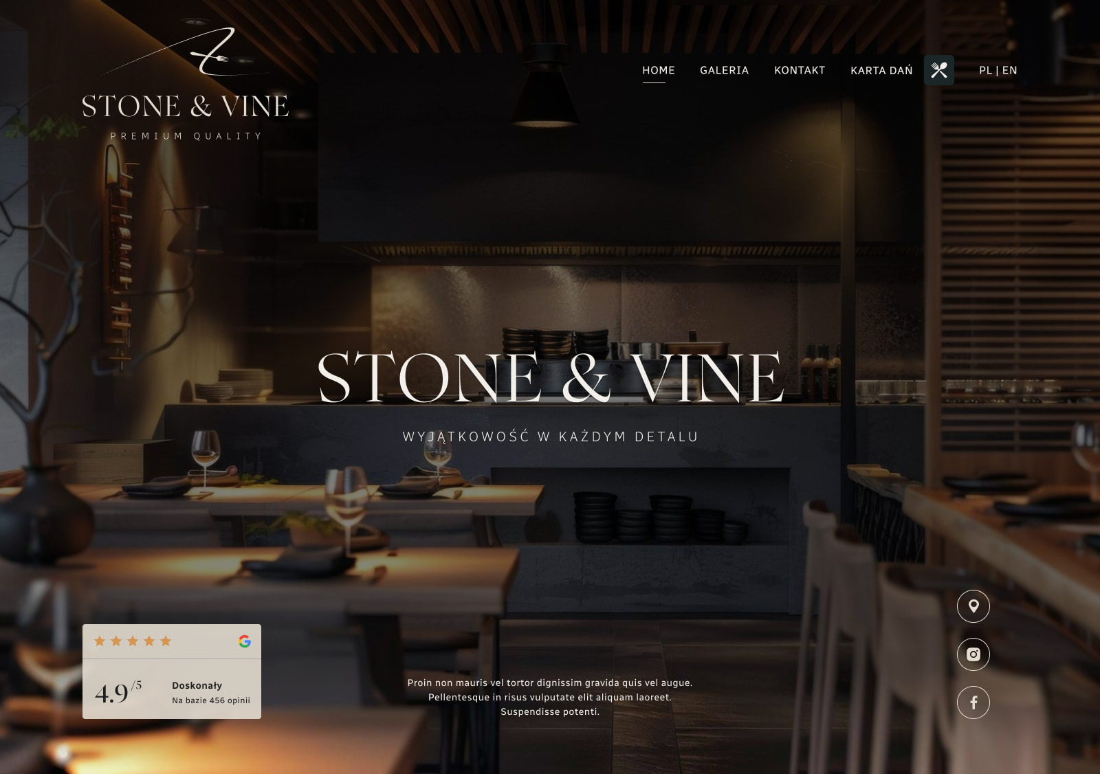strony stylowe restauracje